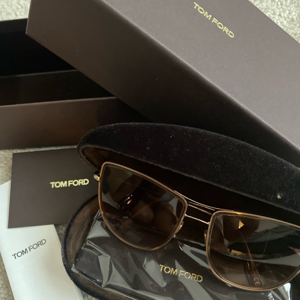 Tom Ford tan sunglasses shades